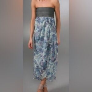 Elizabeth and James Silk Tulip
Dress.Size S. Blues and purples.